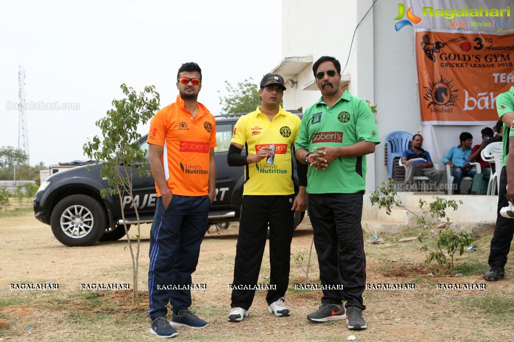 3rd Anniversary Golds Gym Hyderguda Cricket League 2018 at Ram Charan Grounds