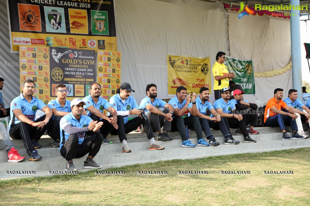 3rd Anniversary Golds Gym Hyderguda Cricket League 2018 at Ram Charan Grounds