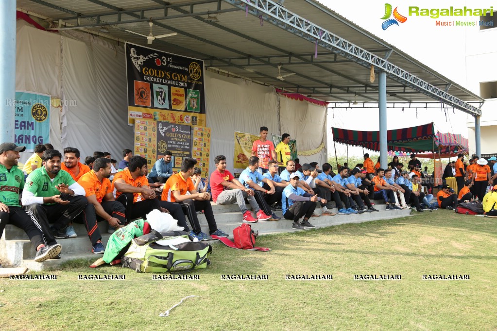 3rd Anniversary Golds Gym Hyderguda Cricket League 2018 at Ram Charan Grounds