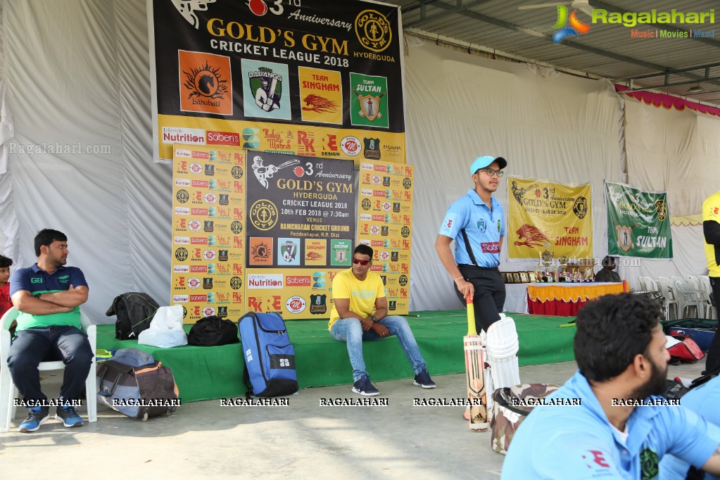 3rd Anniversary Golds Gym Hyderguda Cricket League 2018 at Ram Charan Grounds