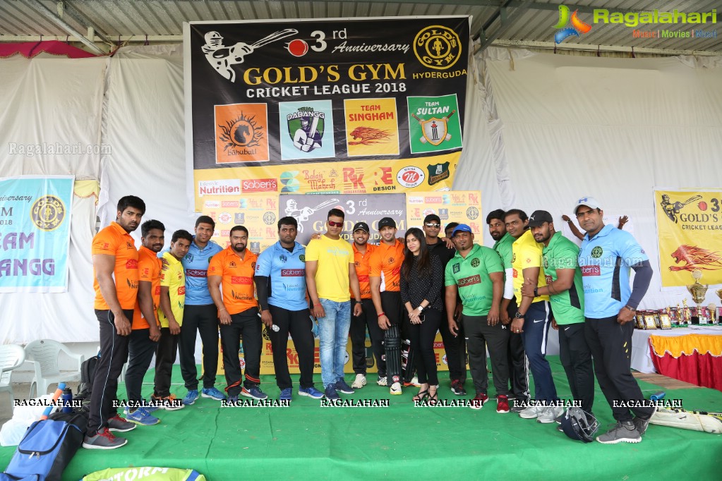 3rd Anniversary Golds Gym Hyderguda Cricket League 2018 at Ram Charan Grounds