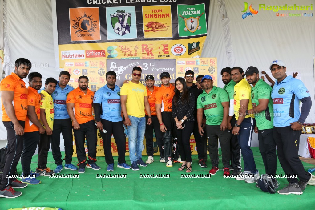 3rd Anniversary Golds Gym Hyderguda Cricket League 2018 at Ram Charan Grounds