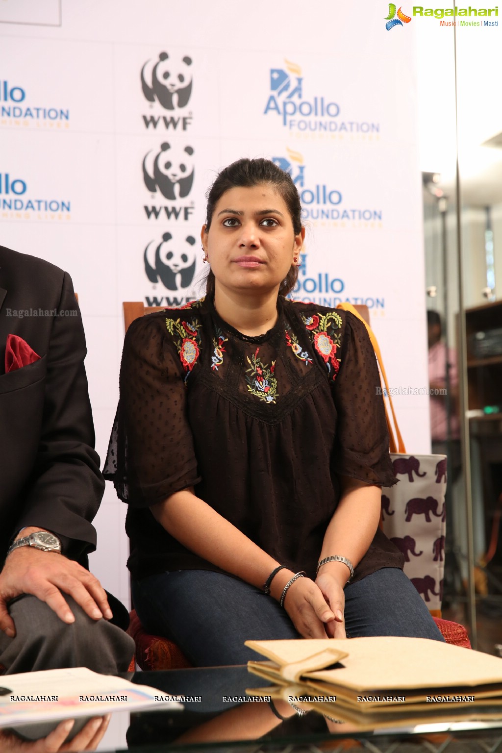 WWF-India & Apollo Hospitals Press Conference at Apollo Hospitals, Jubilee Hills