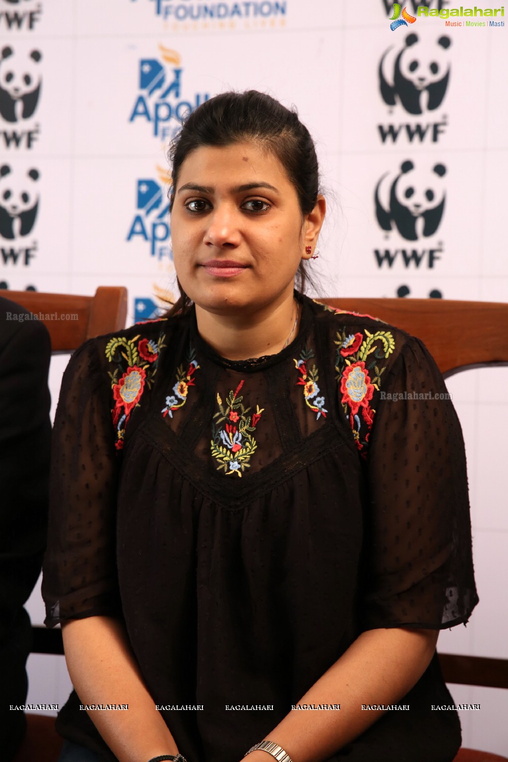 WWF-India & Apollo Hospitals Press Conference at Apollo Hospitals, Jubilee Hills