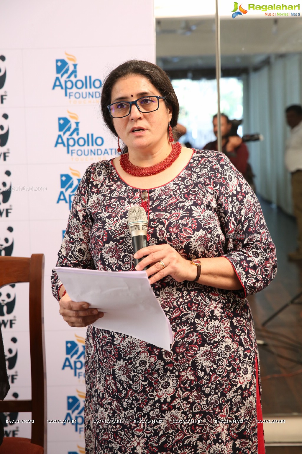 WWF-India & Apollo Hospitals Press Conference at Apollo Hospitals, Jubilee Hills