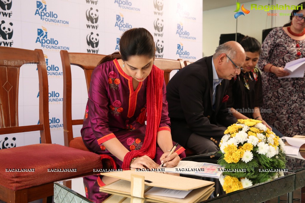 WWF-India & Apollo Hospitals Press Conference at Apollo Hospitals, Jubilee Hills