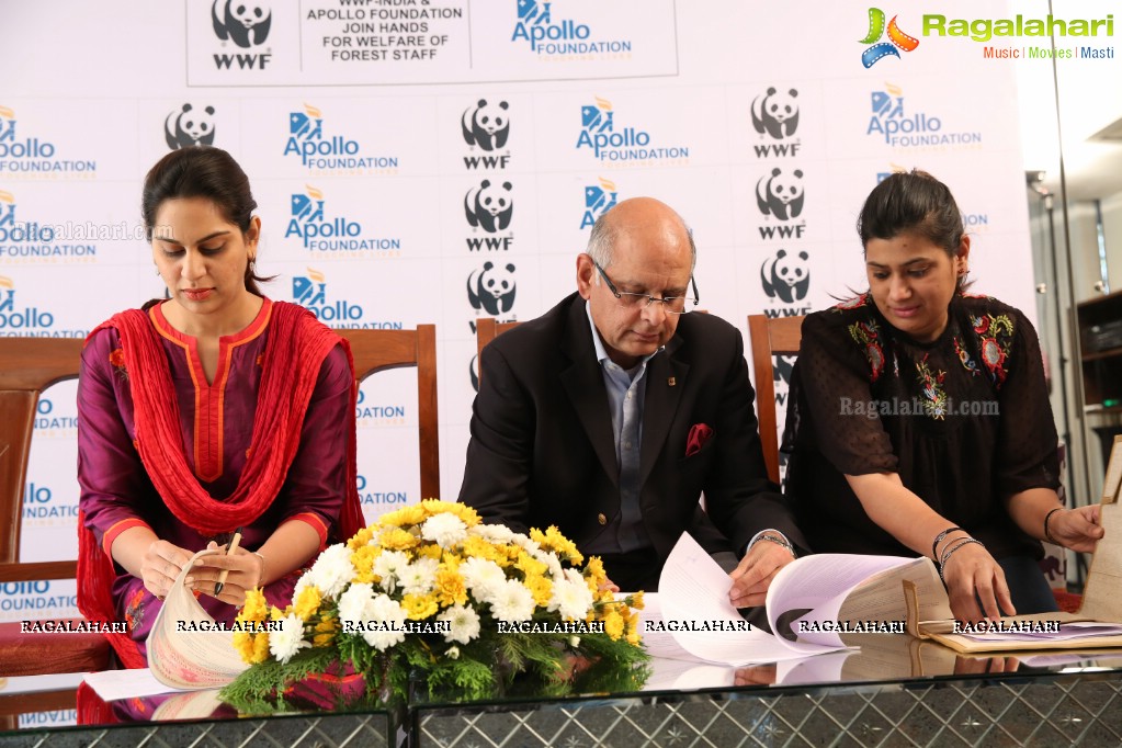 WWF-India & Apollo Hospitals Press Conference at Apollo Hospitals, Jubilee Hills