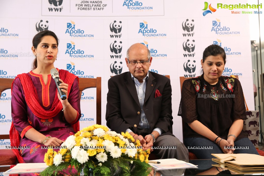 WWF-India & Apollo Hospitals Press Conference at Apollo Hospitals, Jubilee Hills