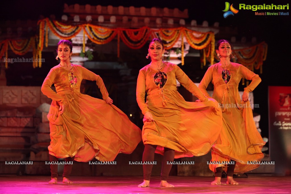 Gudi Sambaralu 2018 - Kathak by Sanjuktha Sinha at Shivalayam, Domakonda Fort