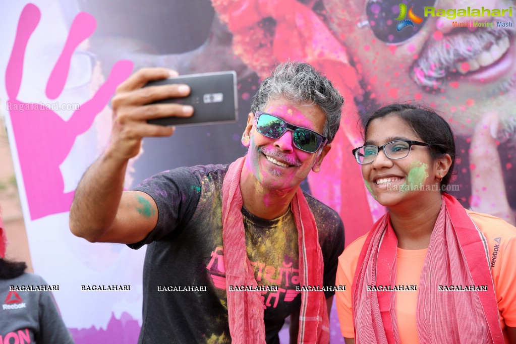 Gulaal Run with Milind Soman, Hyderabad