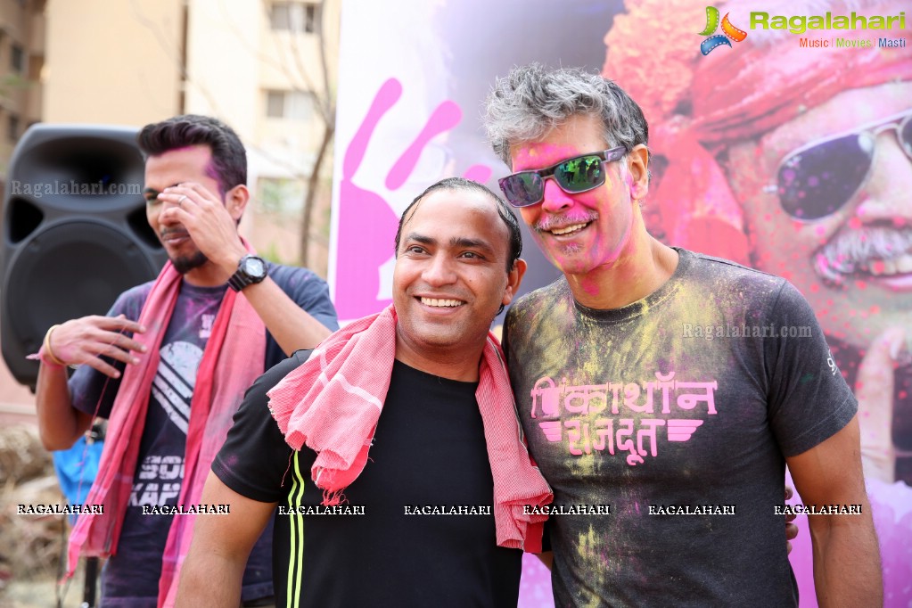 Gulaal Run with Milind Soman, Hyderabad