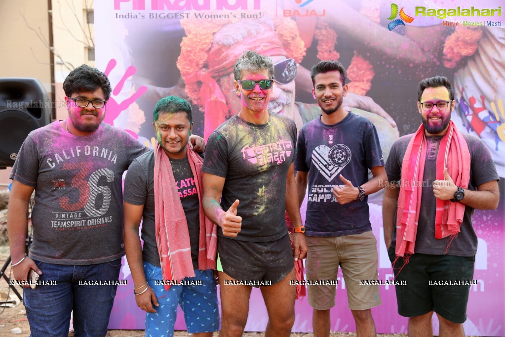 Gulaal Run with Milind Soman, Hyderabad