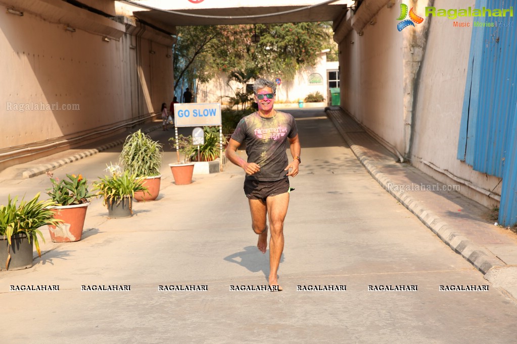 Gulaal Run with Milind Soman, Hyderabad