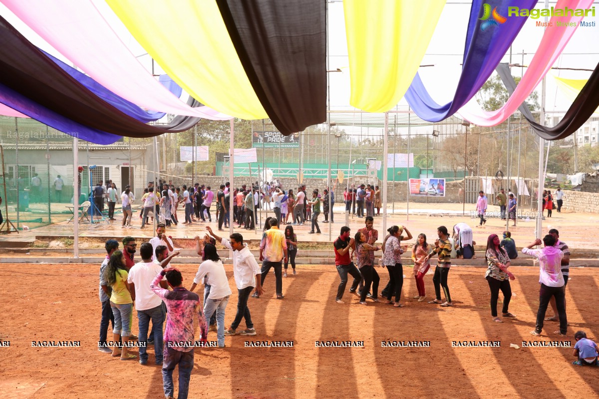 Holi Bash 2018 at Cyber Sports Center, Madhapur