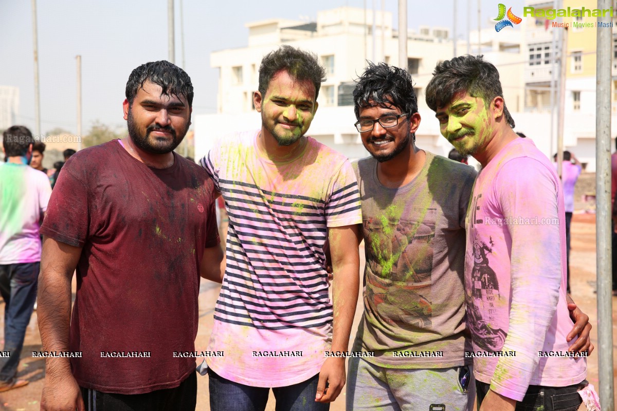 Holi Bash 2018 at Cyber Sports Center, Madhapur