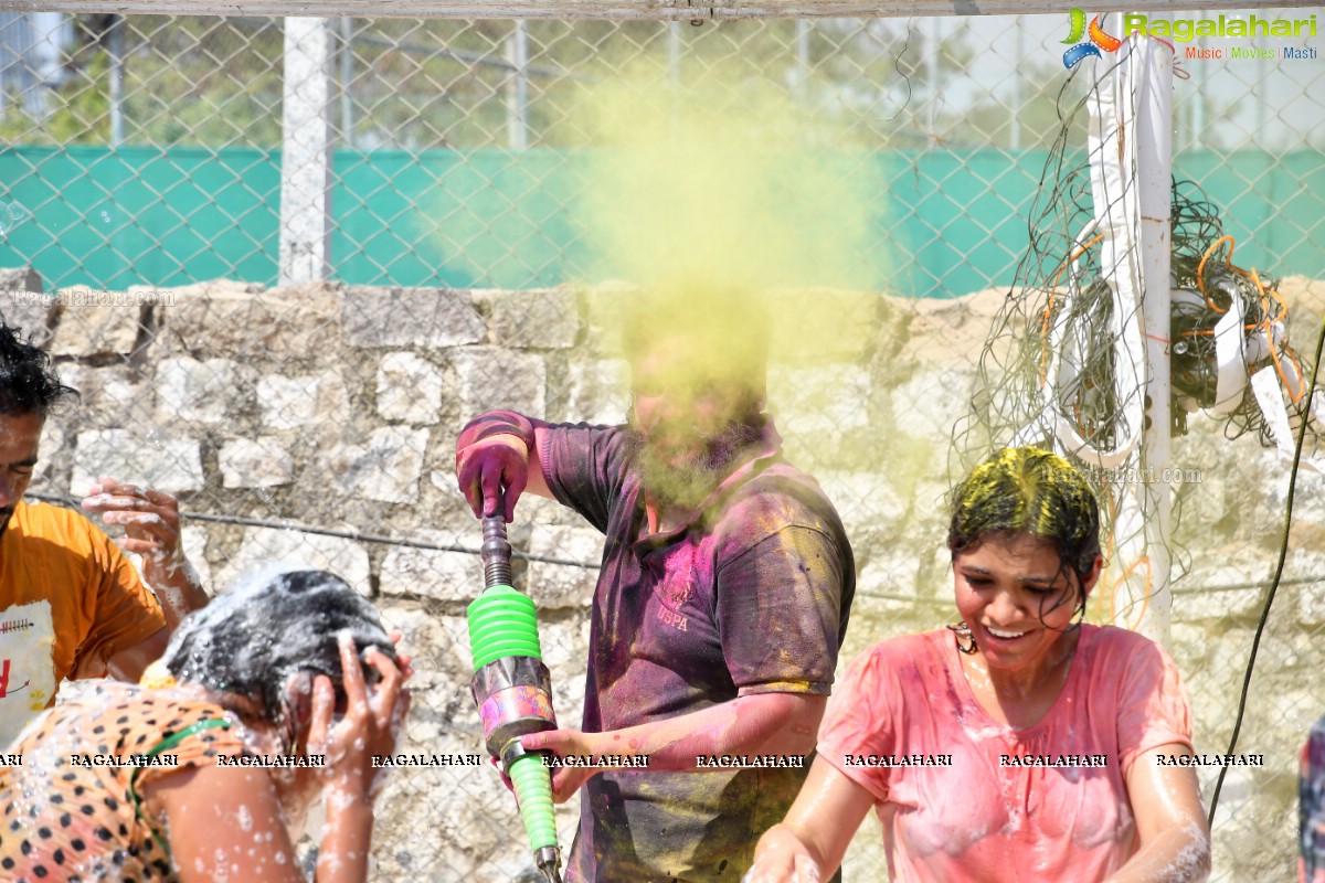 Holi Bash 2018 at Cyber Sports Center, Madhapur