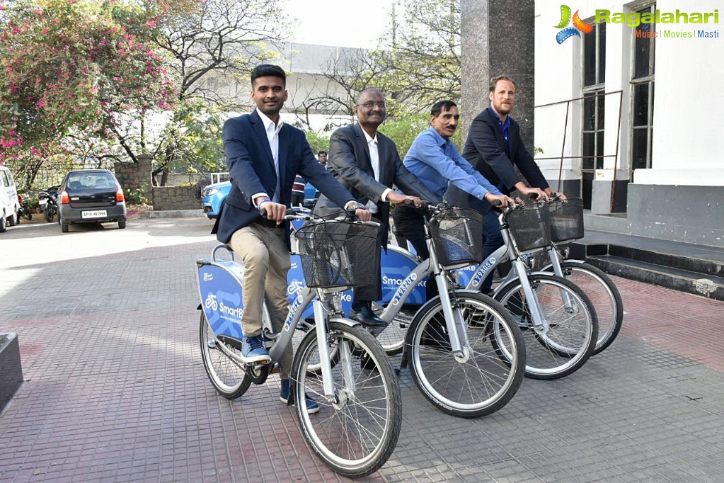 Press Conference by Hyderabad Bicycling Club & Smartbike Mobility Ltd at The Manohar