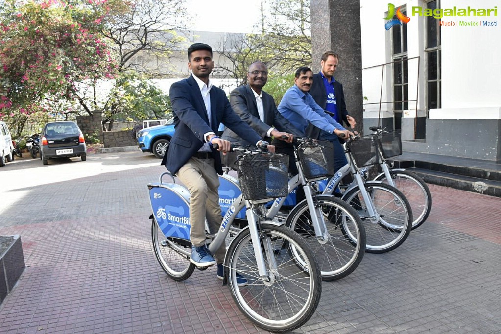 Press Conference by Hyderabad Bicycling Club & Smartbike Mobility Ltd at The Manohar