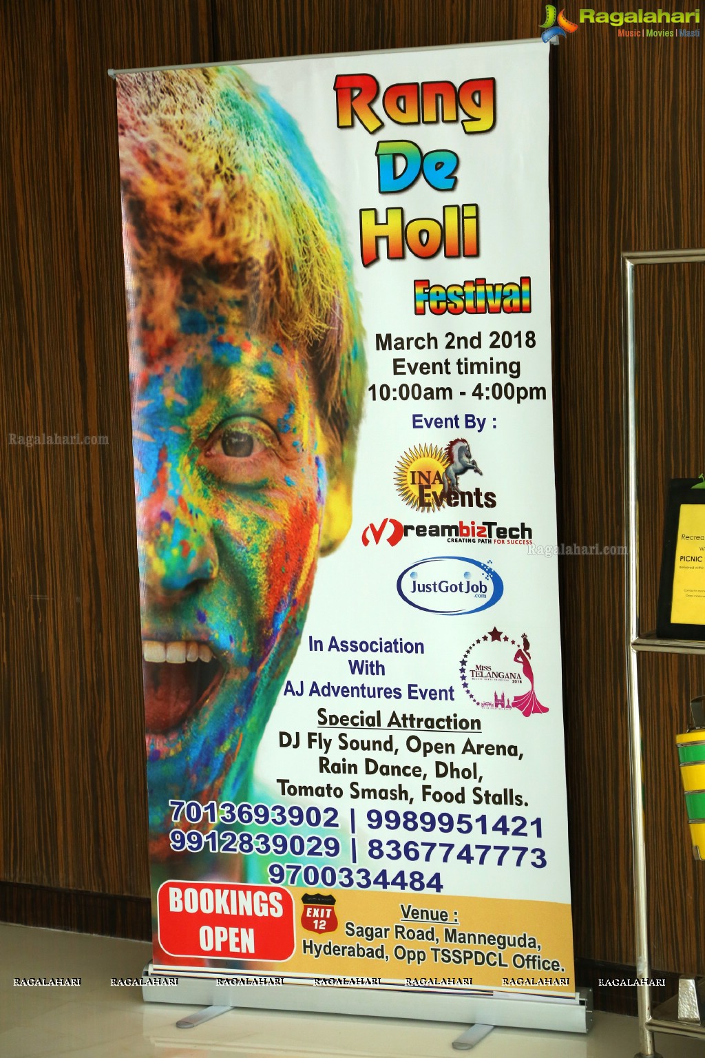 INA Events Rang De Holi Festival 2018 Poster Launch at The Park