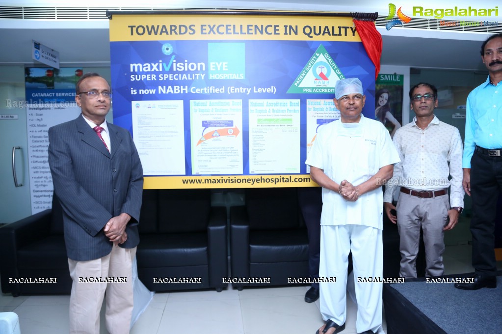 Announcement of NABH (Entry Level) Recognition by MaxiVision Eye Hospitals