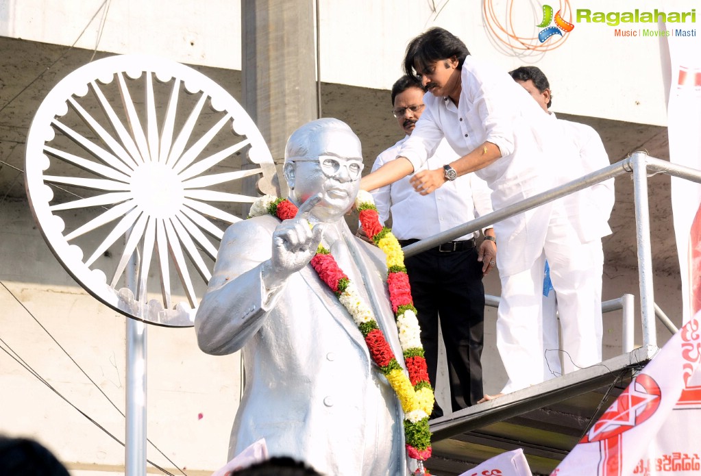 Pawan Kalyan pays tribute to Ambedkar