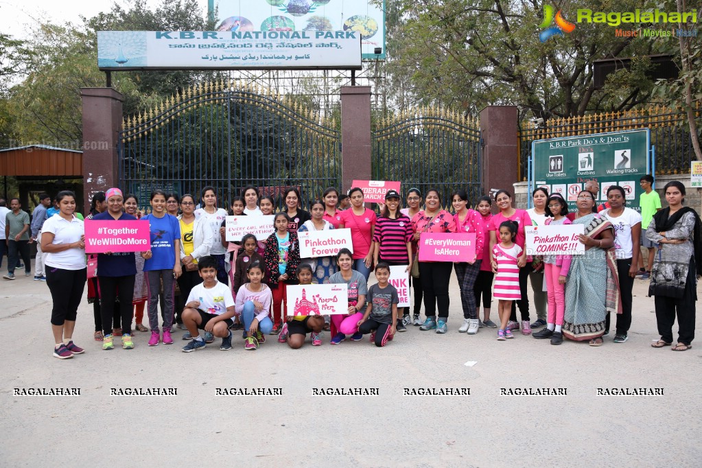 Thalli Biddala Run by Colors Pinkathon Hyderabad at KBR Park, Jubilee Hills