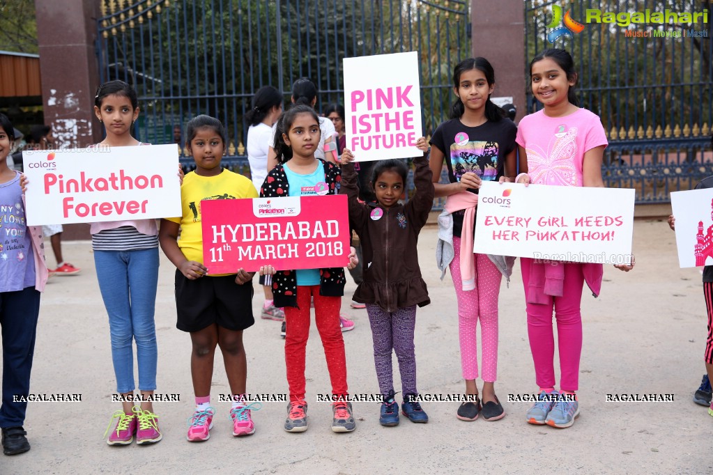 Thalli Biddala Run by Colors Pinkathon Hyderabad at KBR Park, Jubilee Hills