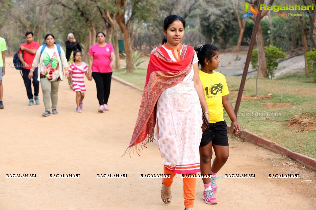 Thalli Biddala Run by Colors Pinkathon Hyderabad at KBR Park, Jubilee Hills