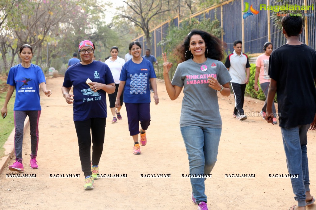 Thalli Biddala Run by Colors Pinkathon Hyderabad at KBR Park, Jubilee Hills