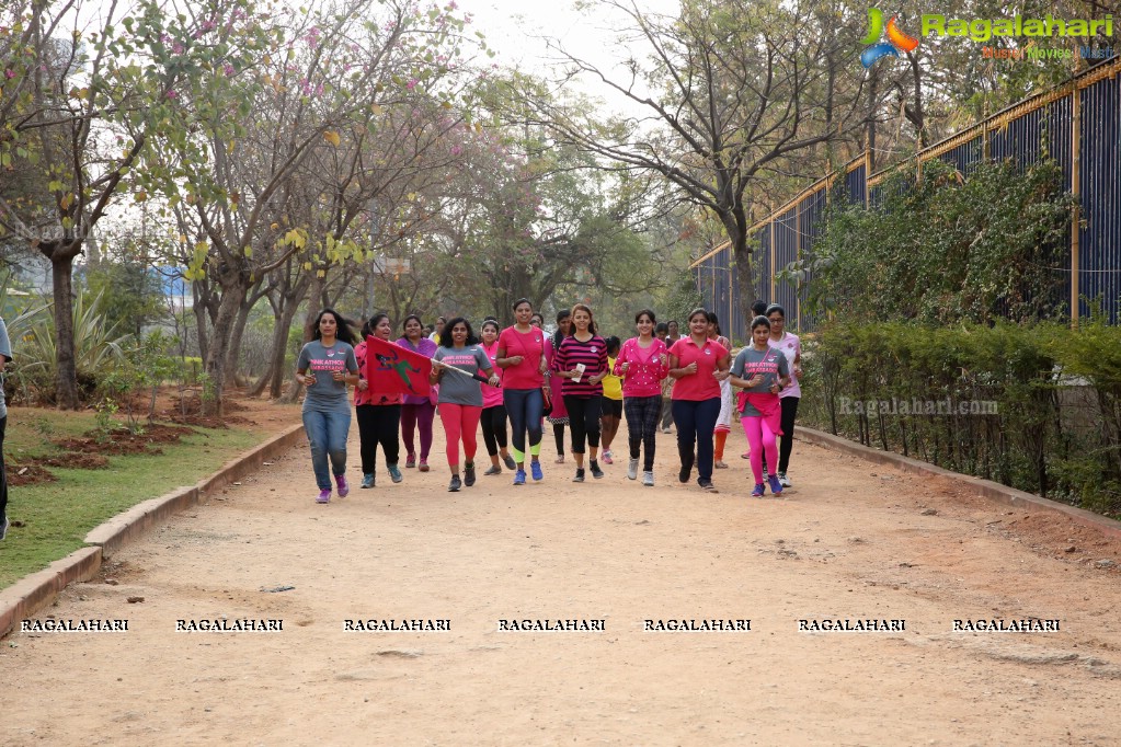 Thalli Biddala Run by Colors Pinkathon Hyderabad at KBR Park, Jubilee Hills