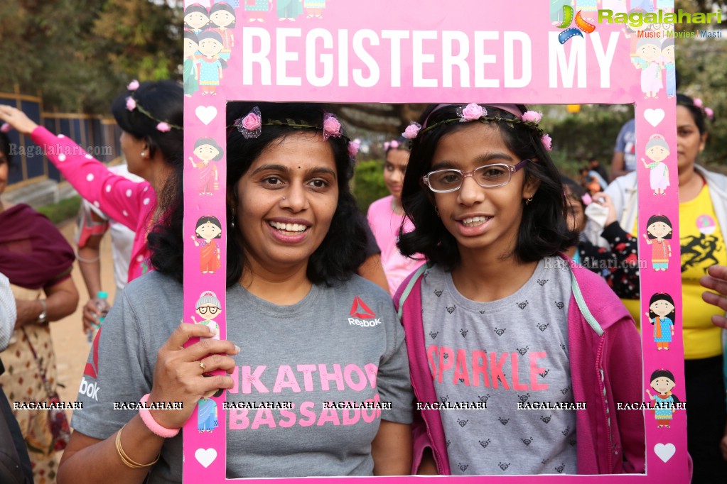 Thalli Biddala Run by Colors Pinkathon Hyderabad at KBR Park, Jubilee Hills