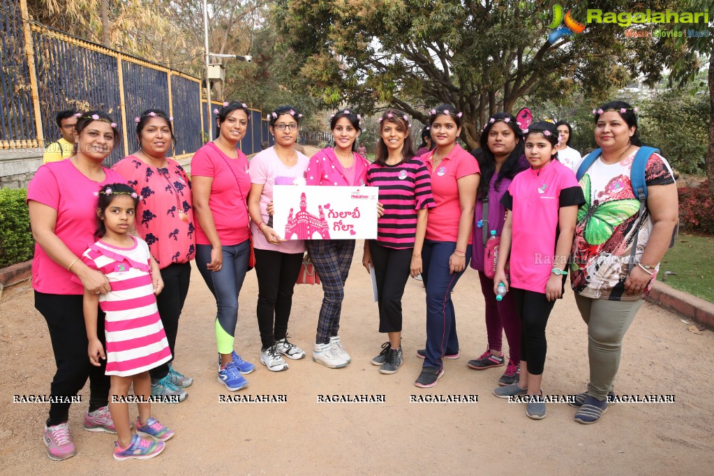 Thalli Biddala Run by Colors Pinkathon Hyderabad at KBR Park, Jubilee Hills