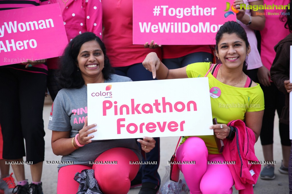 Thalli Biddala Run by Colors Pinkathon Hyderabad at KBR Park, Jubilee Hills