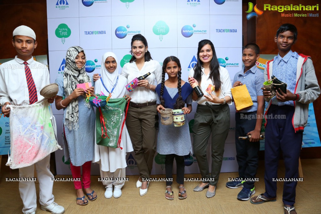 K Raheja Corp. Press Meet on Teaching Tree Carnival - CSR Initiative at Raheja Mindspace, Hitech City, Hyderabad