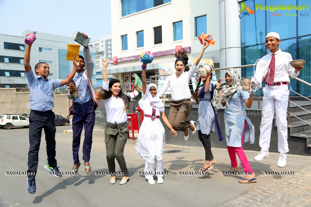 K Raheja Corp. Press Meet on Teaching Tree Carnival - CSR Initiative at Raheja Mindspace, Hitech City, Hyderabad