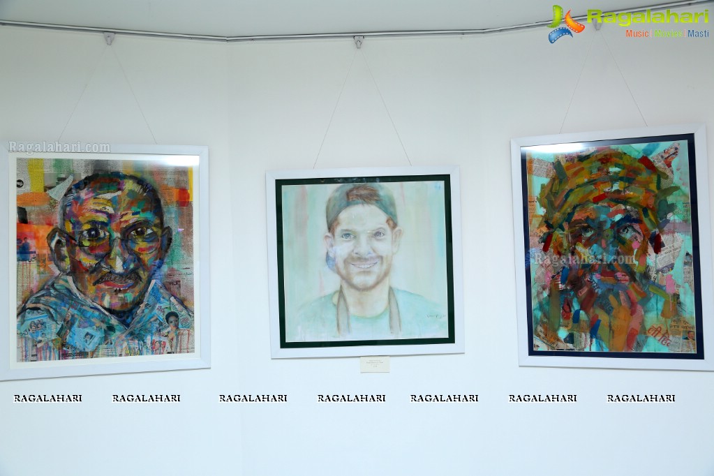 Art Exhibition by Shaun Liam Heffernan and his students at Shrishti Art Gallery