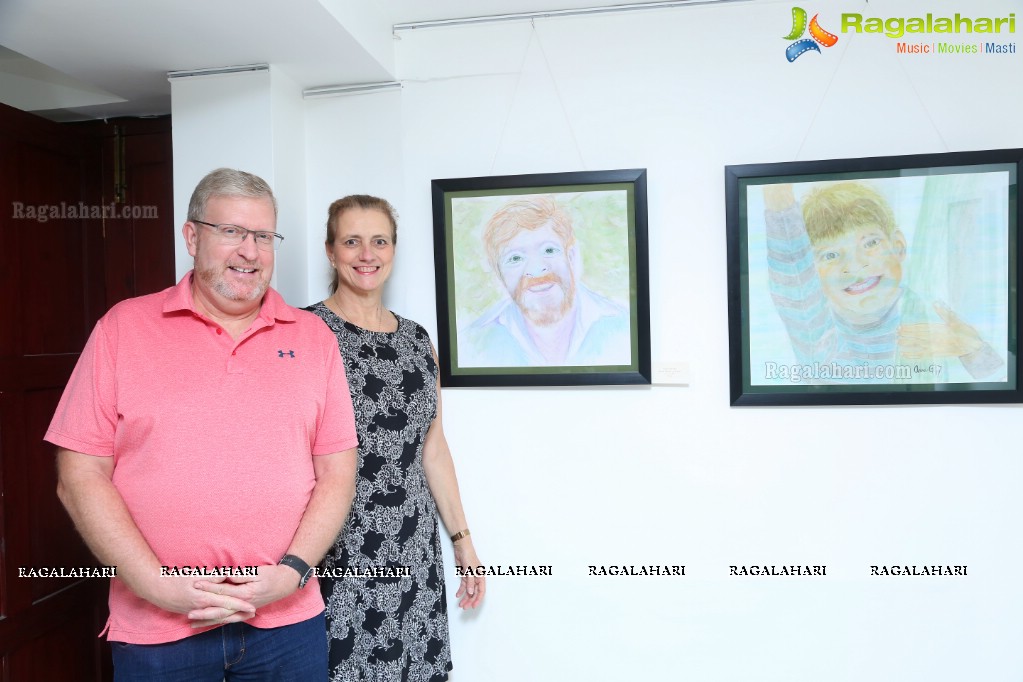 Art Exhibition by Shaun Liam Heffernan and his students at Shrishti Art Gallery