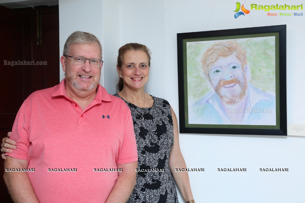 Art Exhibition by Shaun Liam Heffernan and his students at Shrishti Art Gallery