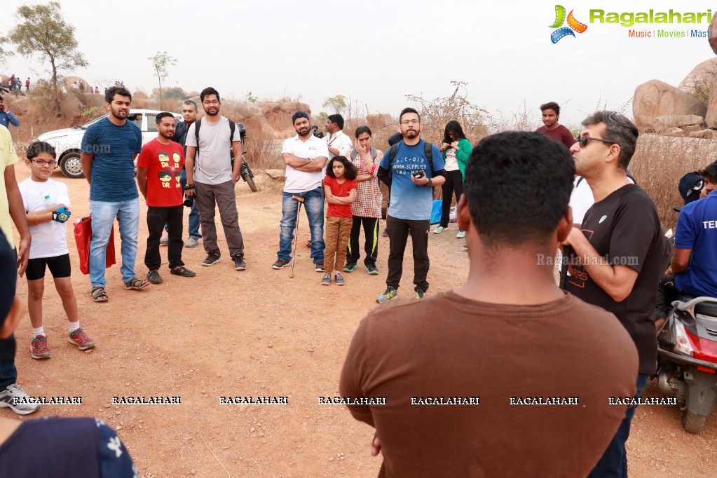 Firefox Bikes with Adventures Beyond Barriers - Wall Climbing Activity at Khajaguda Rock Climbing