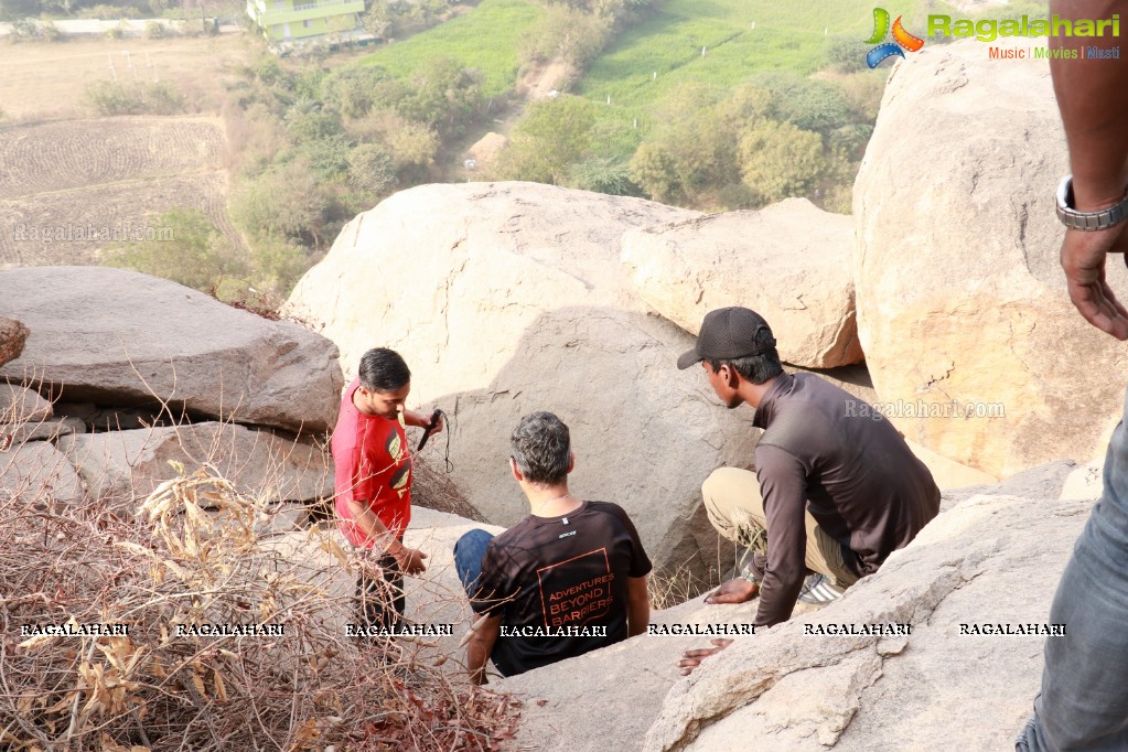 Firefox Bikes with Adventures Beyond Barriers - Wall Climbing Activity at Khajaguda Rock Climbing