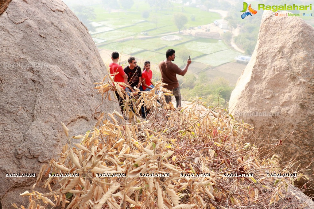 Firefox Bikes with Adventures Beyond Barriers - Wall Climbing Activity at Khajaguda Rock Climbing