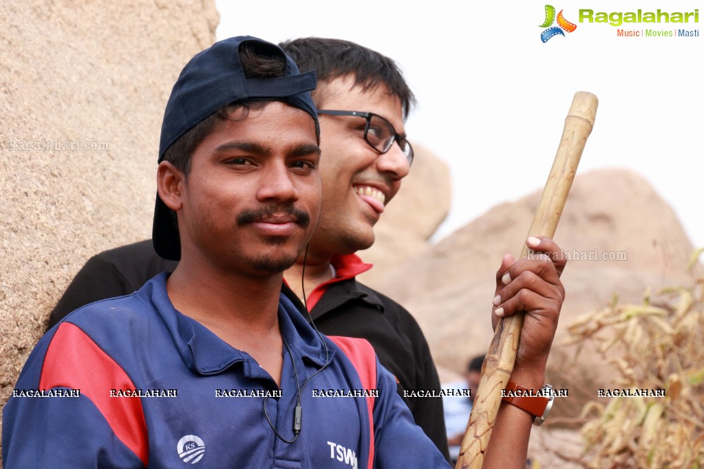 Firefox Bikes with Adventures Beyond Barriers - Wall Climbing Activity at Khajaguda Rock Climbing