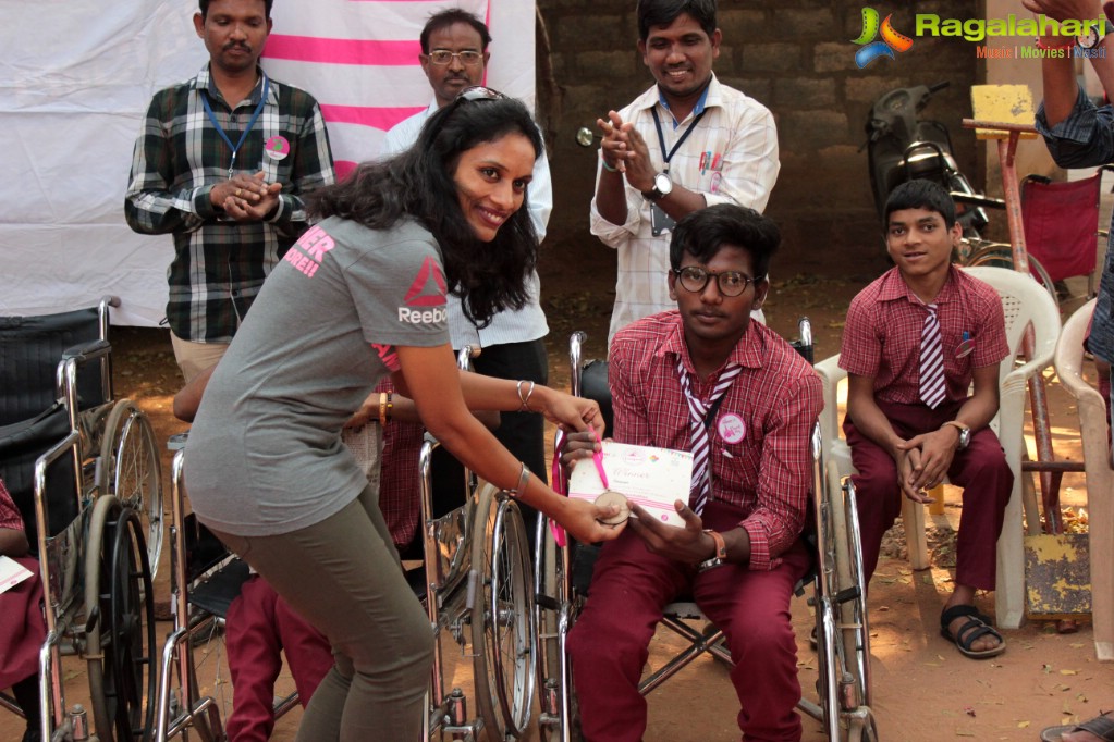 I Inspire by Colors Pinkathon, WOW Foundation (Wonder on Wheels) & Vegesna Foundation