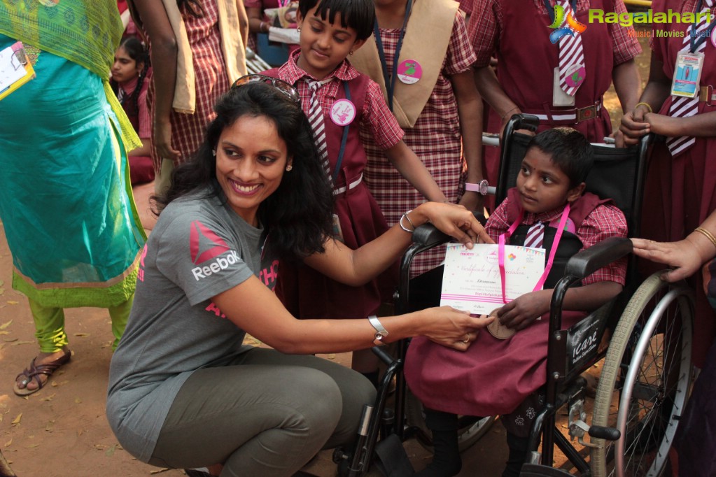 I Inspire by Colors Pinkathon, WOW Foundation (Wonder on Wheels) & Vegesna Foundation