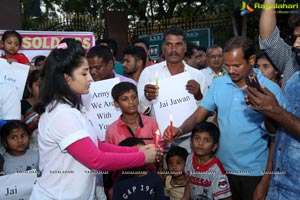 Candlelight Tribute to Slain CRPF Personnel at KBR Park