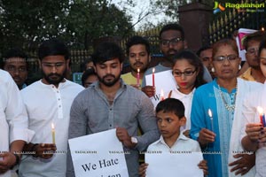 Candlelight Tribute to Slain CRPF Personnel at KBR Park