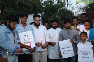 Candlelight Tribute to Slain CRPF Personnel at KBR Park