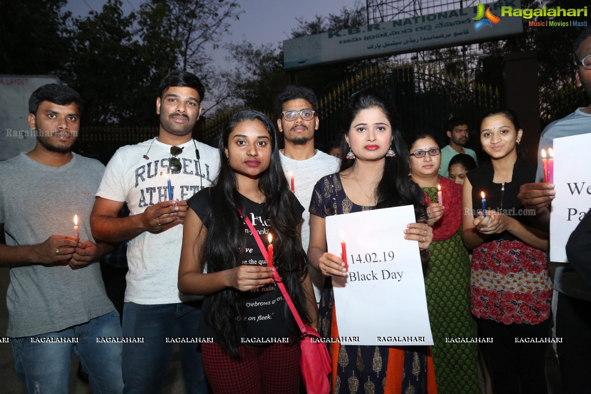 Maadhavi Latha Participates in Candlelight Tribute to Slain CRPF Personnel at KBR Park, Hyderabad