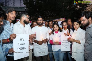 Candlelight Tribute to Slain CRPF Personnel at KBR Park
