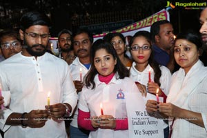 Candlelight Tribute to Slain CRPF Personnel at KBR Park